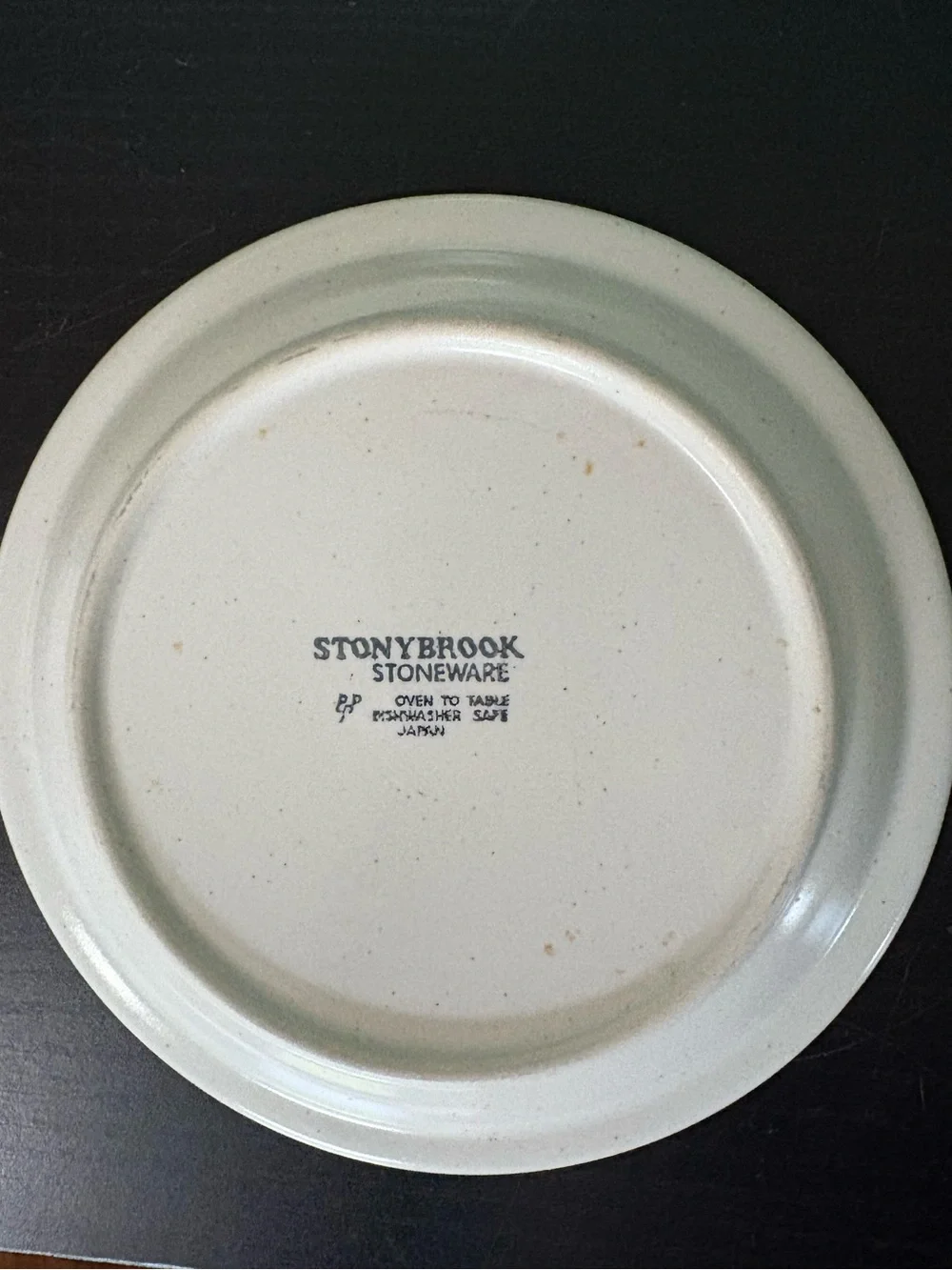 Stoney Brook Stoneware 6” Plates with Yellow Floral Design